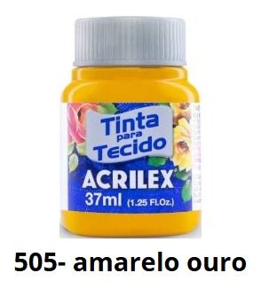 TINTA TECIDO ACRILEX AMARELOS /LARANJAS